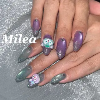 ネイル Milea🩵 Sayaka🪩のネイルデザイン