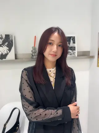 カラー Risa/盛れる レイヤー/艶カラーのヘアスタイル