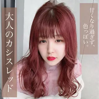セミロング カラー ヘアアレンジ LAVENDIA 初音のヘアスタイル