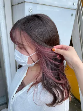 セミロング カラー ☪︎⋆ hair & eye yuka˚✩のマツエク・マツパデザイン
