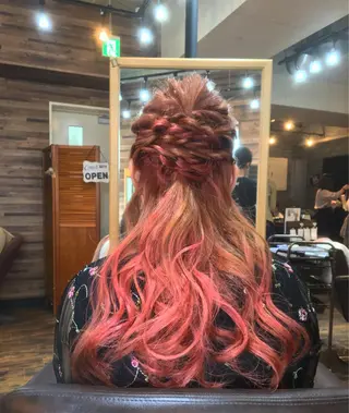 ロング ヘアアレンジ 川名 充✂️のヘアスタイル