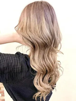 ロング カラー パーマ ヘアアレンジ メンズ キッズ 🦋高瀬寛菜🦋 韓国/ブリーチのヘアスタイル