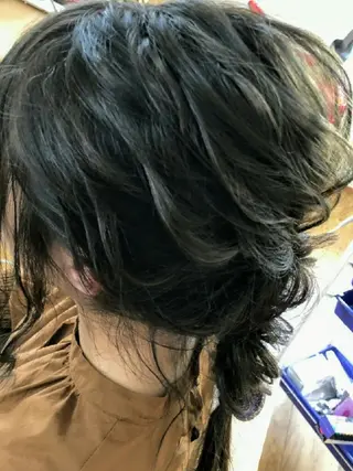 ミディアム ヘアアレンジ カラー 畠村 美智子のヘアスタイル