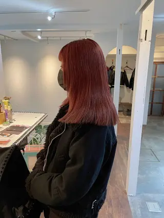 セミロング カラー 高橋 愛美のヘアスタイル