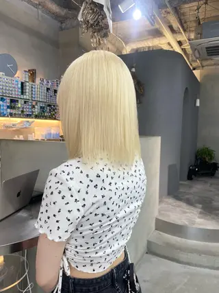 ミディアム カラー 前橋 姫奈のヘアスタイル