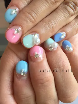 ショート auladenail アウラデネイルのネイルデザイン