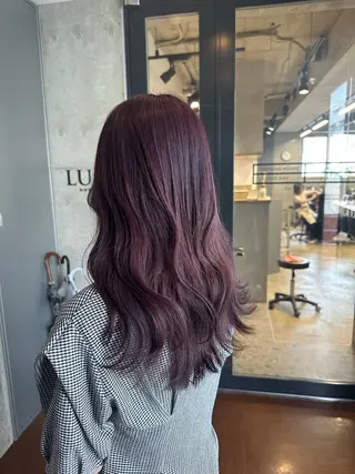 ミディアム ︎🤎W color MIYU‎🤎のヘアスタイル