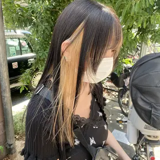 ロング カラー マンツーマン女性 美容師 奏のヘアスタイル