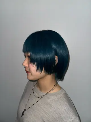 ショート カラー 𝘀𝗮𝗲 ⑅*/ 艶髪/ショートボブのヘアスタイル