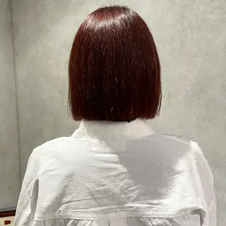 ミディアム カラー yumemiレイヤー ‎✴︎ 透明感カラーのヘアスタイル