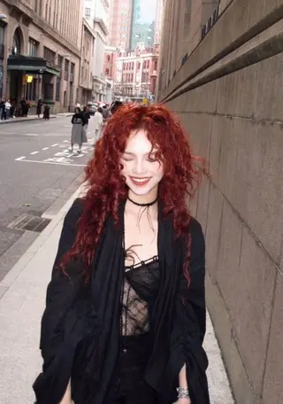 セミロング デジタルパーマ/ ウェーブパーマ/神野のヘアスタイル