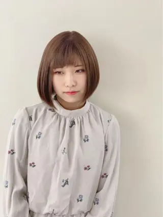 ショート カラー パーマ 松川 智行のヘアスタイル
