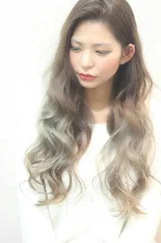 セミロング ロング カラー 辻 竜也　のヘアスタイル