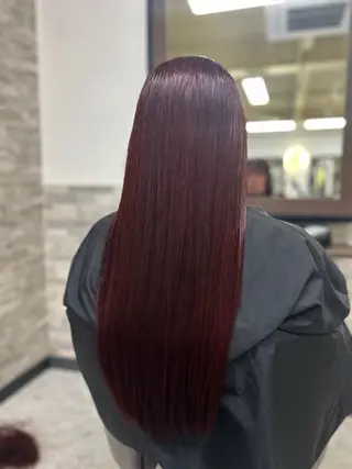 ロング カラー 長浜 小晴のヘアスタイル