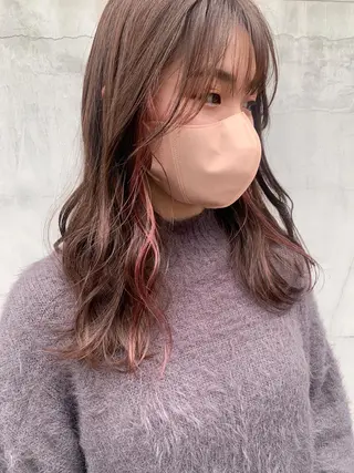 セミロング カラー ヘアアレンジ yuka .のヘアスタイル