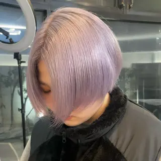 ショート 海外ハイトーン 🇺🇸sakiのヘアスタイル