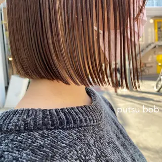 ショート カラー センターパート/ 暖色カラーayuのヘアスタイル