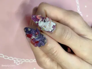 セミロング ネイル 《LB》ラブリエ Nail&eyeのマツエク・マツパデザイン