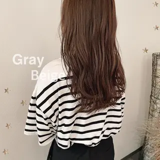 セミロング カラー 市川 千夏のヘアスタイル
