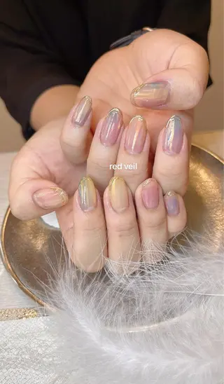 セミロング ネイル 長さ出し専門 nynaのネイルデザイン