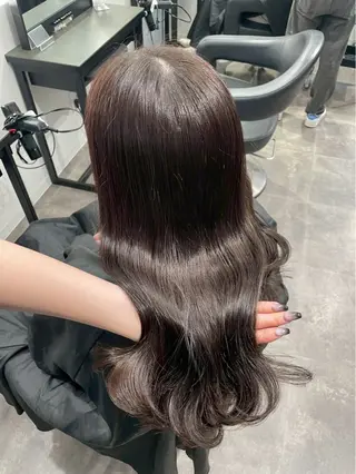 ロング 韓国ワンホン透明感 カラー✨🖤ここあのヘアスタイル
