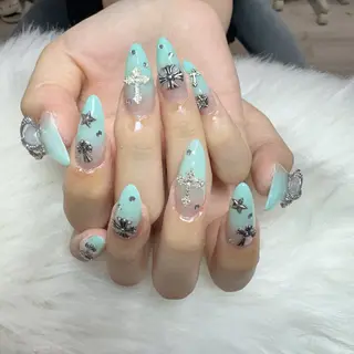 ネイル 🎀nana🫧 ワンホンネイル🎀のネイルデザイン
