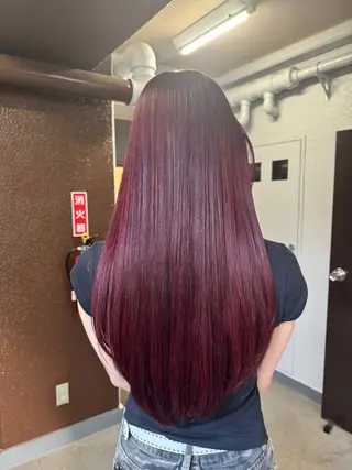 ロング カラー ゆ う あのヘアスタイル