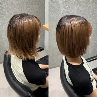 セミロング 髪質改善ヘアケア 艶髪特化/上田のヘアスタイル