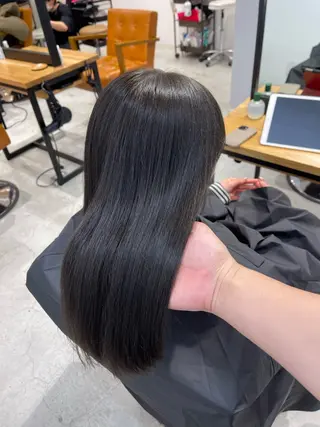 ミディアム カラー 髪質改善/堀江 ケアカラーtoshiのヘアスタイル