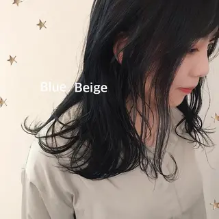 セミロング カラー 市川 千夏のヘアスタイル