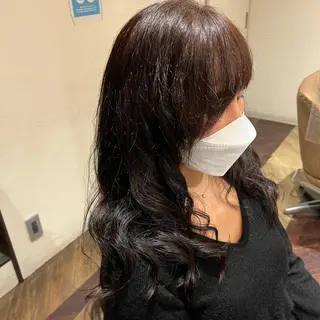 ロング パーマ 中村 玲美のヘアスタイル