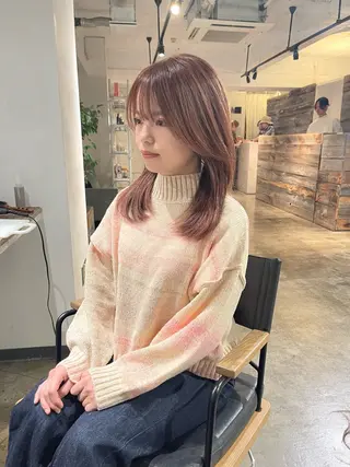 セミロング メンズケアブリーチ 特化🔥村田のヘアスタイル