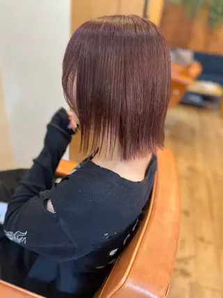 ミディアム カラー ⚪️髪質改善 縮毛 店長 コウ⚪️のヘアスタイル
