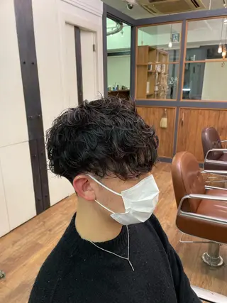 パーマ メンズ 川上拓真 ✂︎学芸大学のヘアスタイル