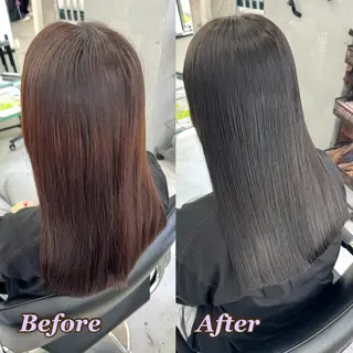 カラー ヘアメ🎀推しカラー 🥣横浜/しほ🧸のヘアスタイル