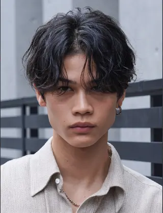 パーマ メンズ 夏果⭐︎fifth 天神 海外風パーマのヘアスタイル