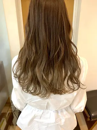 ロング カラー クニモトハルナ ボブ/柔らかカラーのヘアスタイル