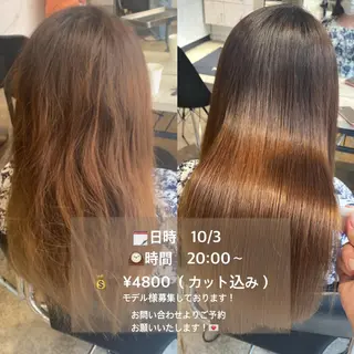 ロング カラー パーマ ヘアアレンジ メンズ 新宿⌇韓国風ヘア ⌇透明感カラーのヘアスタイル