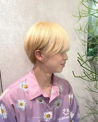 ショート カラー メンズ お洒落カジュアル🍃 まなとのヘアスタイル