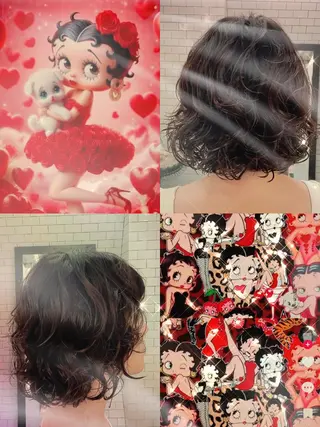 パーマ ミディアム 中区/legare 🌈山村/髪質改善のヘアスタイル