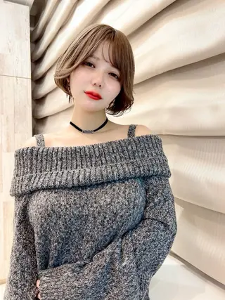 ショート 【広尾/恵比寿】 カットカラーのヘアスタイル