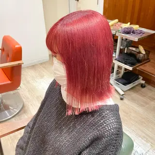 ミディアム カラー ゆう🫧 透明感/ハイトーンのヘアスタイル