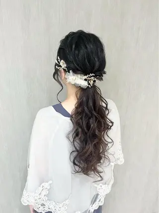 ロング ヘアアレンジ ヘアセット専門店 Rのヘアスタイル