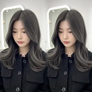 セミロング ✨韓国レイヤー🦋 リピートNO.1✨のヘアスタイル