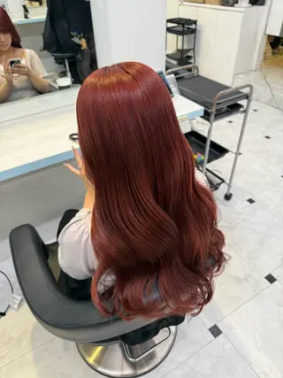 カラー 🇰🇷韓流暖色ヘア 🍒saaya🍒のヘアスタイル