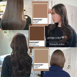 ロング カラー 似合わせツヤカラー 【yate'】ユウナのヘアスタイル