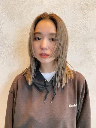 ミディアム カラー 🌈村松滉太髪質改善 レイヤーカット🌈のヘアスタイル