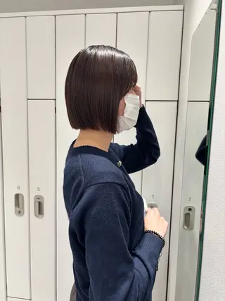 ショート ばんちなつ / ボブ/透明感カラーのヘアスタイル