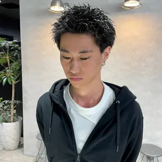 ショート カラー パーマ メンズ 🔥メンズ 特化🔥菊水皐暉🔥のヘアスタイル