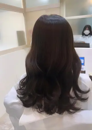 ロング 垢抜け 雰囲気アップ ふにゅう ののかのヘアスタイル